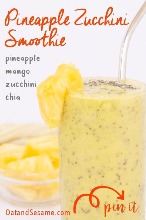 Zucchini Smoothie Recipes, Mock Pineapple With Zucchini, Mock Pineapple Using Zucchini, Cucumber And Pineapple Smoothie, Cucumber Ginger Pineapple Smoothie, Zucchini Smoothie, Healthy Bowl, Cumcuber And Pineapple Smoothie, Freezing Zucchini