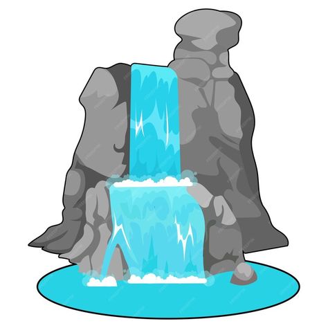 "Dive into tranquility with this captivating Waterfall Cartoon Vector Illustration! Set against a pristine white background, it exudes serenity and charm. Perfect for adding a touch of nature to your designs or creating a calming atmosphere. Let your creativity flow with this versatile graphic! 🌊🌿 #Waterfall #CartoonVector #NatureIllustration #TranquilScene"🌊 Waterfall Illustration, White Background Cartoon, Cartoon Witch, Background Cartoon, Flat Design Illustration, Calming Atmosphere, Summer 2025, School Project, Nature Illustration