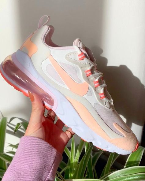 Shop this pretty Air Max 270 React Crimson Tint with code 'NIKE30'   Link > https://t.co/RK1jPyEVt4 https://t.co/8LX3DUB438 sneakerhead sneakers nike adidas puma reebok vans Nike Air Max 270 React, Air Max 270 React, 270 React, Baskets Nike, Summer Sneakers, Sneakers Addict, Nike Air Max 270, Air Max 270, Nike Shoes Women