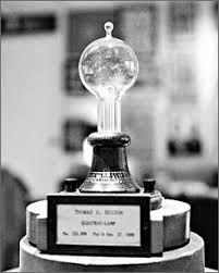 The lightbulb was invented during this time. It had a lasting impact on society, allowing for many activities to go into the hours of the night. Factories could now run through the night, creating more jobs. Thomas Edison Light Bulb, Edison Inventions, Edison Lamp, Incandescent Light Bulb, Electric Lamp, Incandescent Light, Thomas Edison, October 21, Ball Lights