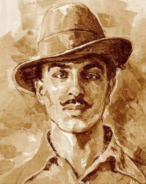 Image Bhagat Singh Birthday, Bhagat Singh Quotes, Bhagat Singh Wallpapers, Freedom Fighters Of India, Indian Freedom Fighters, Indian Army Wallpapers, Indian History Facts, Bhagat Singh, History Of India