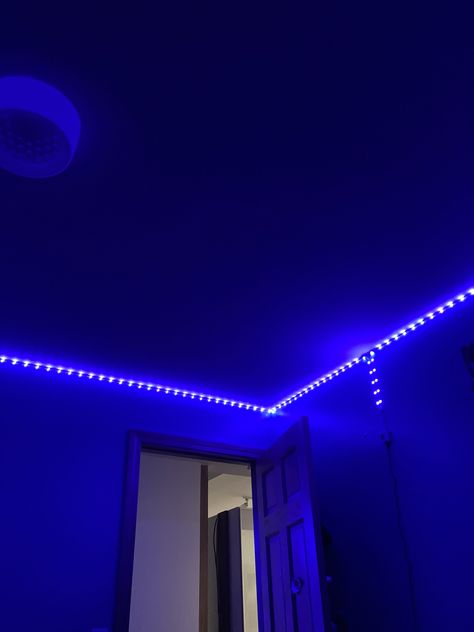 Lid Lights Bedroom, Boys Room Lights, Kids Led Lights Bedroom, Rope Lights Bedroom Ceilings, Boy Room Led Lights, Led Lights Bedroom Boys, Led Lights Bedroom Aesthetic Ceiling, Led Lights Boys Bedroom, Room Decor Bedroom Led Lights