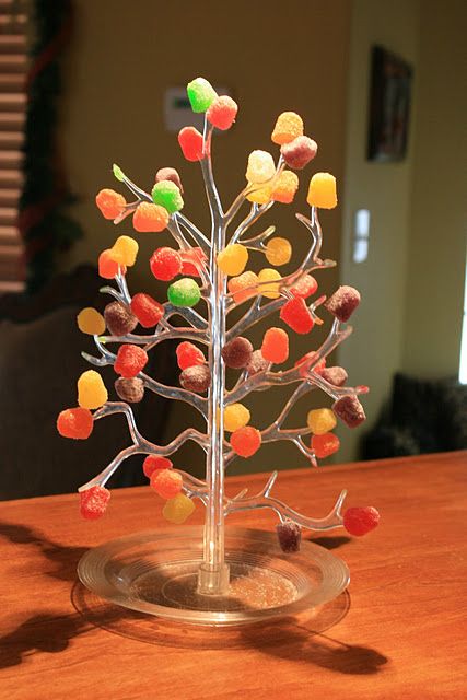 My maternal grandmother used to include a gumdrop tree in her Christmas traditions. It was my job to "decorate" it. Gumdrop Tree, Spice Drops, Light Christmas Tree, Gum Drop, Candy Tree, Black Christmas Trees, Christmas Memories, Gum Drops, My Uncle