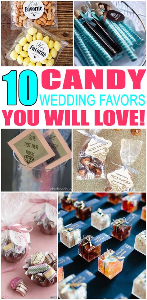 Candy Wedding Favors Wedding Favours Unique, Useful Wedding Favors, Wedding Favors Candy, Wedding Favors Rustic, Summer Wedding Favors, Homemade Wedding Favors, Wedding Favors Diy, Candy Wedding, Anniversary Favors