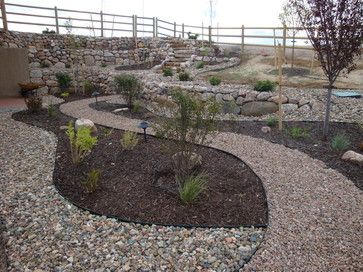 Colorado Backyard Landscaping | Landscaping Ideas for Colorado front range Zeroscape Landscaping, Colorado Backyard, Small Garden Landscape Design, Colorado Landscaping, Xeriscape Front Yard, Xeriscape Landscaping, Front Yard Decor, Backyard Ideas For Small Yards, Sloped Backyard