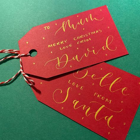 🎄✨ Elevate your gift-giving this holiday season with personalised handwritten calligraphy gift tags! Perfect for making your gifts stand out under the tree! Available on Etsy now. 💌 Custom designs available #HandwrittenGifts #CalligraphyArt #PersonalisedTags #ChristmasGiftTags #HolidaySeason #HandmadeWithLove Calligraphy Gift Tags, Handwritten Gifts, Merry Christmas Love, Handwritten Calligraphy, Under The Tree, Christmas Gift Tags, Calligraphy Art, The Tree, Gift Giving