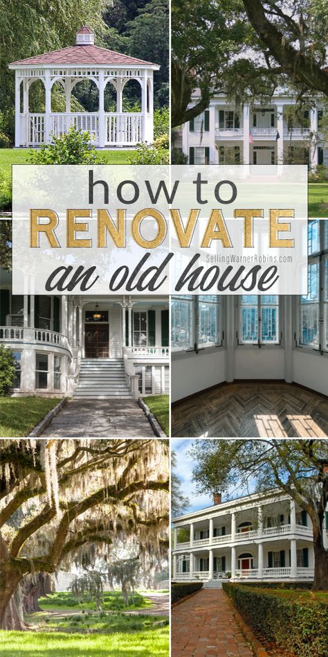 Are you considering renovating an older home? Don't let it feel like a daunting dask! Make your job easier by focusing from the beginning on these 12 specific areas. Remodeling an older home can be challenging but knowing where to start can save you time and help you make your dated home an investment. #realestate #homebuying #homebuyingtips Old House Renovation, Old Houses Renovation, Old Home Remodel, Renovation Tips, Real Estate Education, Real Estate Articles, Farmhouse Remodel, Old Home, Home Buying Tips