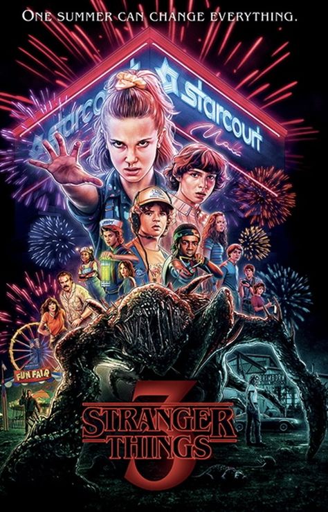 Stranger Things 3 Poster, Summer Of 85, Stranger Things T Shirt, Stranger Things Season 3, Stranger Things 3, Power Trip, Summer Poster, Fun Fair, Stranger Things Season