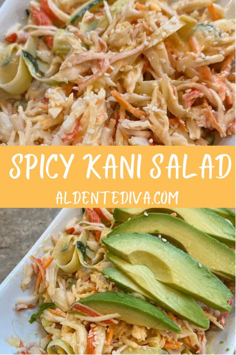 Spicy Kani Salad, Spicy Kani Salad Recipe, Kani Salad, Mac Sauce Recipe, Easy To Make Recipes, Recipes For The Whole Family, Salads To Go, Burger Seasoning, Salad Sauce