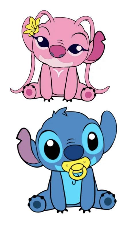 How To Draw Stitch And Angel, Angel Stitch Drawing, Stitch Bebe, Angel From Lilo And Stitch Drawing, Angel Stitch Disney Wallpaper, Stitch Disney Cute Baby, Angel Lilo And Stitch, Angel Stitch, Baby Stitch