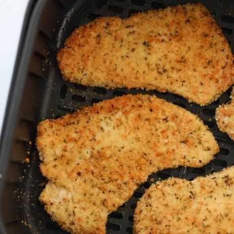 Breaded Air Fryer Turkey Cutlets - Whole Lotta Yum Breaded Turkey Cutlets, Turkey Fillet Recipes, Whole Lotta Yum, Air Fryer Turkey, Turkey Cutlets, Gluten Free Brands, Pork Rinds, Chicken Cutlets, Turkey Breast