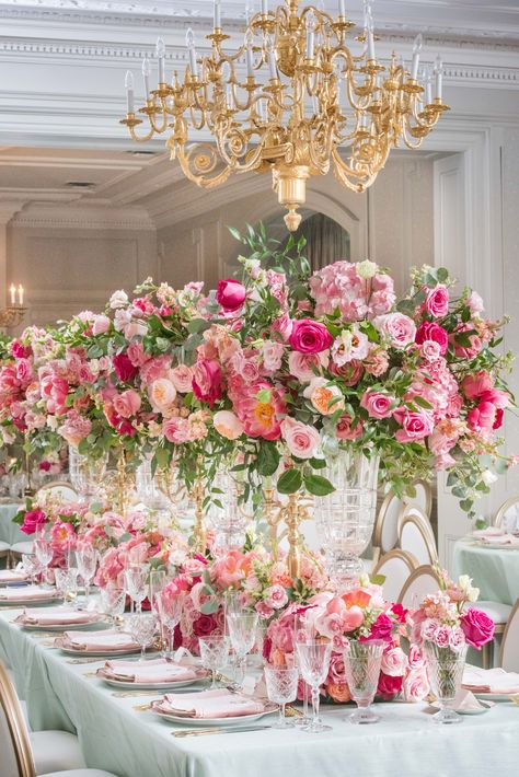 Pink Tablescape, Pink Wedding Decorations, Pink Wedding Inspiration, Wedding Event Design, Pink Table, Luxury Wedding Venues, Deco Floral, Wedding Tablescapes, Star Wedding