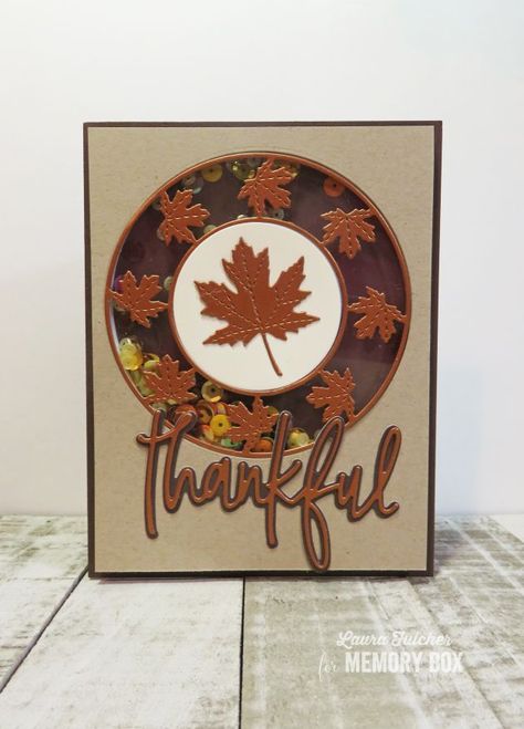 Thanksgiving Shaker Cards, Spinner Cards, Spinner Card, Memory Box Dies, Hosting Thanksgiving, Circle Frame, For My Mom, Circle Frames, Shaker Cards