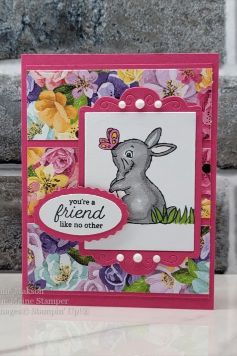 Best Bunny Stampin Up Cards, Stampin Up Easter Bunny Cards, Bunny Cards Handmade, Easter Bunny Stampin Up Cards 2023, Su Easter Bunny Cards, Easter Cards Stampin Up Stamps, Easter Friends Stampin Up Cards, Bunny 2023, Stampin Up Welcome Easter