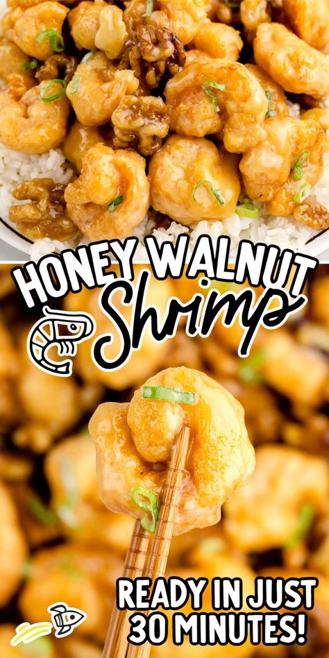 Experience the perfect fusion of crispy fried shrimp, caramelized candied walnuts, and a delectable honey sauce in our honey walnut shrimp recipe. Walnut Shrimp Recipe, Shrimp Sauce Recipes, Crispy Fried Shrimp, Honey Shrimp, Caramelized Walnuts, Homemade Chinese Food, Chinese Foods, Walnut Shrimp, Shrimp Sauce