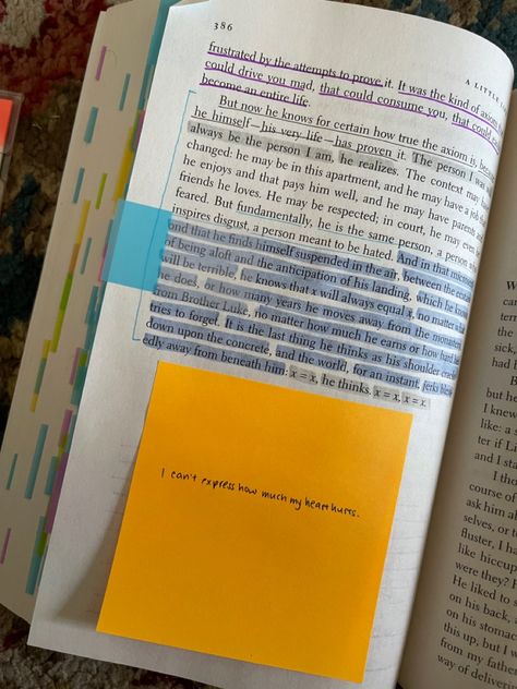 A Little Life Book Annotations, A Little Life Annotations, Annotation Doodles, Annotating Ideas, Annoting Books, Moye Moye, Annotate Books, Aesthetic Annotations, Books Annotation