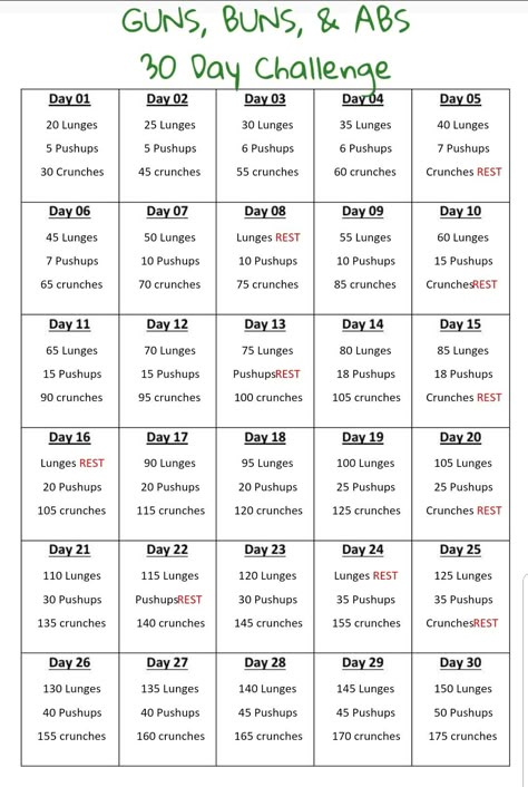 Month Workout Challenge, Summer Body Workout Plan, Workout Program Gym, Daily Workout Plan, Month Workout, Workout Routines For Beginners, Summer Body Workouts, Workout Plan For Beginners, 30 Day Fitness