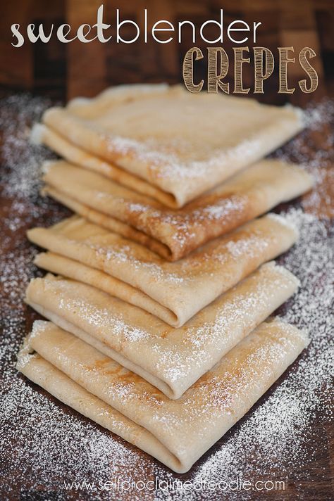 Sweet Blender Crepes http://selfproclaimedfoodie.com/sweet-blender-crepes/ Crepes Blender, Blender Crepes, Ninja Blender Recipes, Crepes Party, Put In, Blendtec Recipes, Crepes Recipe, Crepe Batter, Sweet Crepes