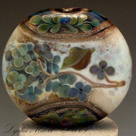 Full Blum Lampwork Focal Bead No 2 Lampwork Bead Jewelry, Lampwork Focal Bead, Focal Beads, Handmade Glass Beads, Button Jewelry, Lampwork Glass Beads, Glass Paperweights, Paperweights, Handmade Beads