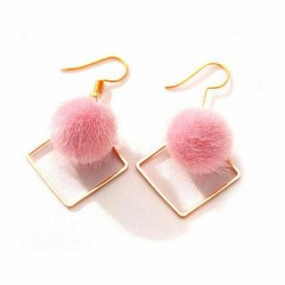 Pom pom earrings Red Gemstone Jewelry, Pink Jewellery, Pom Earrings, Pom Pom Earrings, Earrings Making, Earrings For Girls, Stylish Earrings, Earring Making, Fancy Jewellery