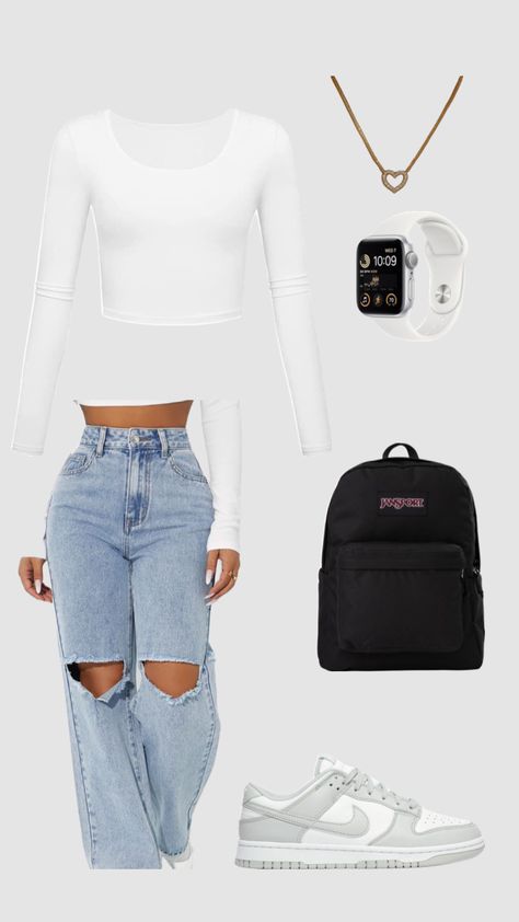 Back To School Outfit Ideas, School Outfit Ideas, Latina Fashion Outfits, Back To School Outfit, Outfit Inspo Casual, Casual Preppy Outfits, Trendy Outfits For Teens, Cute Outfits For School, Summer Dress Outfits