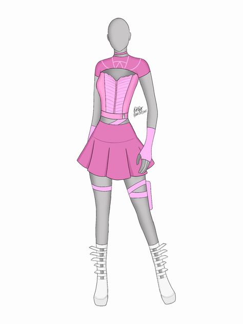 Super Hero Outfits Pink, Mha Hero Costumes Ideas Pink, Pink Hero Suit, Pink Hero Costume Design, Pink Superhero Suit Female, Superhero Suit Design Female Pink, Pink Superhero Suit Design, Pink Hero Costume, Pink Superhero Suit