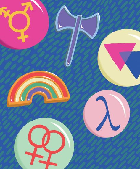 Queer Symbols, Lgbtq Symbols, Handkerchief Code, Queer Tattoos, Feminist Symbol, Green Carnation, Halo Braid, Pink Triangle, All Zodiac Signs