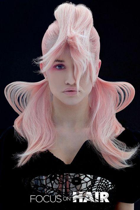 Futuristic Hairstyles, Long Hair Designs, Avant Garde Hair, Dramatic Hair, Hair Photography, Editorial Hair, Hair Artist, Fantasy Hair, Edgy Hair