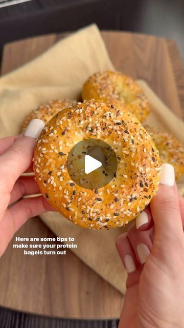 Protein Bagel Bites, Yogurt Bagel Recipe, Protein Bagels With Greek Yogurt, Protein Bagel Recipe, Greek Yogurt Protein Bagels, Flour Yogurt Bagel, Two Ingredient Bagels Greek Yogurt, Cottage Cheese Protein Bagels Skinnytaste, Greek Yogurt Bagels