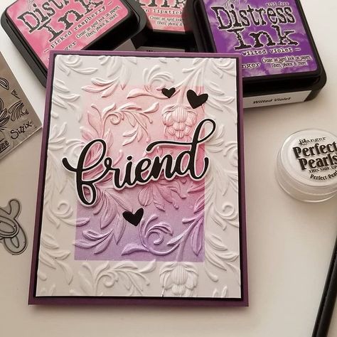 Embossing Envelopes, Spotlight Cards, Jennifer Mcguire Cards, Perfect Pearls, Jennifer Mcguire Ink, Greeting Card Inspiration, Blended Colors, Jennifer Mcguire, February 3