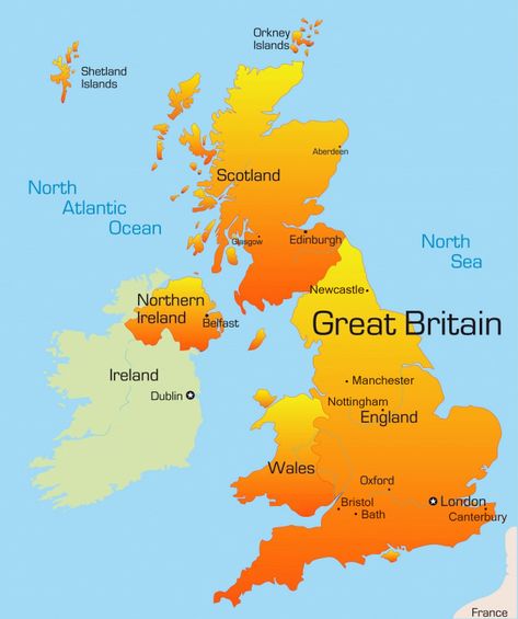 What is the difference between the United Kingdom, Great Britain, and England? Facts About England, Bristol London, Map Of Great Britain, Aberdeen Scotland, Uk Trip, Orkney Islands, Shetland Islands, Kingdom Of Great Britain, Women Travel