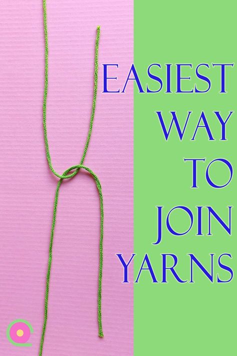 A quick way to join new yarn either in crochet or knitting. No need to weave in yarn ends afterwards. Works with fine and medium weight yarns. #crochettips #knittingtips How To Join Yarn In Crochet, Joining Yarn Ends Knitting, How To Connect Yarn When Crocheting, Combine Yarn Ends, Connect Yarn Ends, Add Yarn To Crochet, Adding New Skein Of Yarn Crochet, Knitting Adding New Yarn, Adding New Yarn Crochet