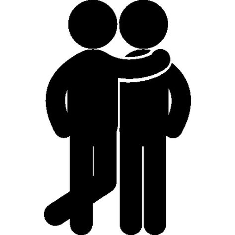 man266 - Flaticon.com-People-C2 Hug Icon, Human Clipart, Friend Icon, Family Icon, Emo Emo, Crown Frames, People Hugging, Man Hug, Friends Hugging