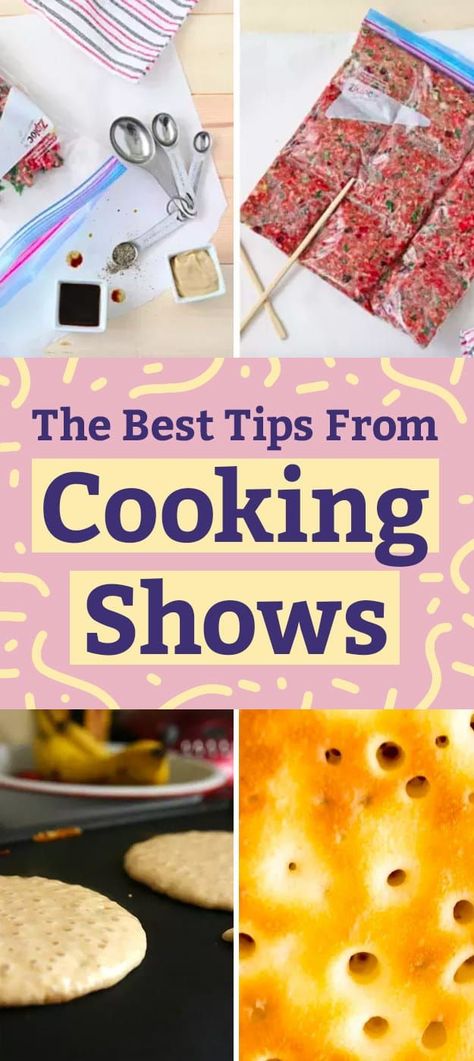 16 Of The Best Cooking Tricks Straight From TV Shows How To Make Hamburgers, Cooking Shows, Cooking Tricks, Tv Chefs, Cooking For Beginners, Perfect Pies, Paid Off, Food Writing, Reduce Food Waste