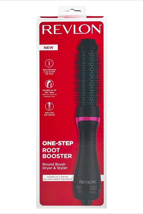 Revlon One Step Root Booster, Revlon Root Booster, Revlon Hair Dryer Brush Short Hair, Revlon Hair Dryer Brush, Brush Dryer, Root Volume, Revlon Hair Dryer, Salon Blowout, Dryer Brush