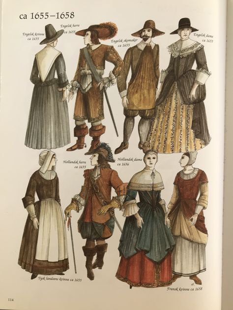 1650s Fashion, 1690s Fashion, 17 Century Fashion, 1600 Fashion, 17th Century Clothing, 17th Century Fashion, Fashion Timeline, Medieval Garb, Historical Dress