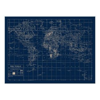 Navy Blue World Map Print Maps Posters, Map Fabric, Detailed World Map, Navy Blue Design, Navy Blue Wall Art, Blue Map, Navy Blue Walls, Blue World, World Map Poster