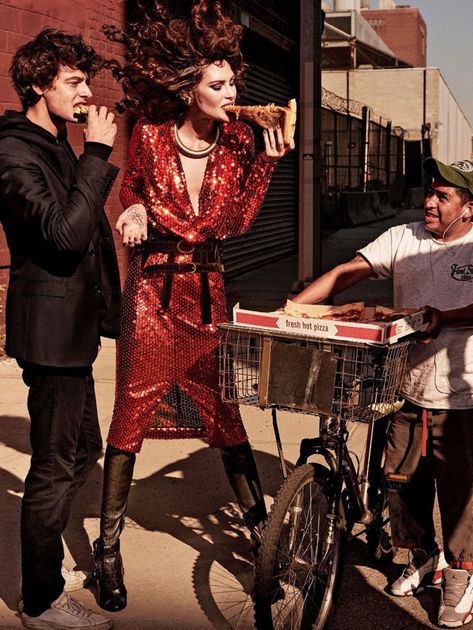 Catherine Mcneil, Allure Magazine, Eating Pizza, Fashion Photography Editorial, Vogue Italia, Party Fashion, Creative Fashion, Editorial Photography, Fashion Photographer