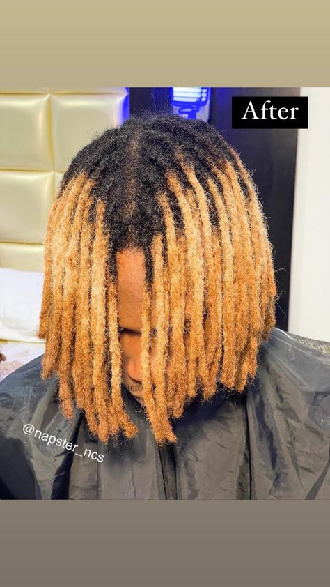 ⁣
.⁣
.⁣
.⁣
.⁣
.⁣
#dread #dreadlife Colored Locs Men, Short Locs Men, Honey Blonde Locs, Locs Men, Locs Ideas, Dyed Locs, Dyed Dreads, Colored Locs, Loc Ideas