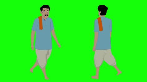 Indian farmer cartoon character walking green screen loop animation Green Screen Animation Video, Farmer Cartoon Character, Cartoon Green Screen, Farmer Cartoon, Character Walking, Green Screen Animation, Walking Cartoon, 2d Character Animation, Loop Animation