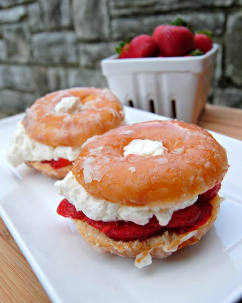 If I said last week’s recipe was relatively healthy, I would say this week’s recipe is the exact opposite. But, you guys, it is sooooooo good!! And it does have fruit in it… that’s healthy, right? I’m going to go with yes. You can thank me or hate me for this one! Pin it 4 words: … Strawberry Donuts, Glazed Donut, Dessert Aux Fruits, Krispy Kreme, Donut Glaze, Köstliche Desserts, Yummy Sweets, How Sweet Eats, Eat Dessert