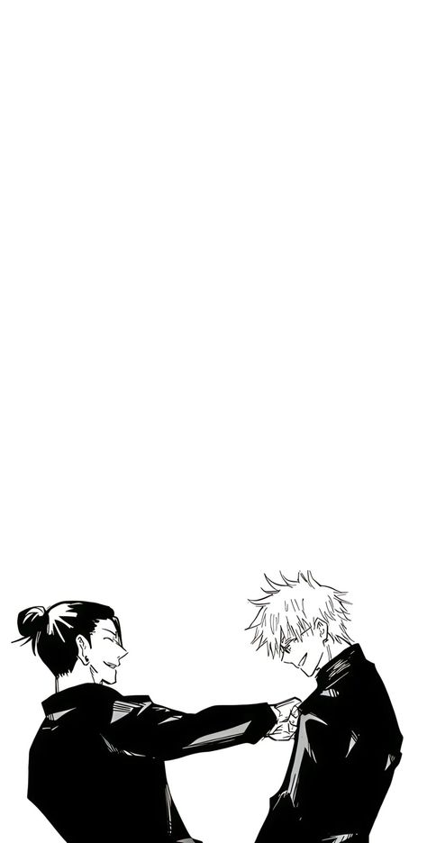 Gojo Home Screen Wallpaper, Gojo Suguru Wallpaper, Satosugu Phone Wallpaper, Gojo X Getou Fanart Wallpaper, Gojo Satoru Iphone Wallpaper, Suguru Getou Wallpaper Iphone, Sugusato Wallpaper, Gojo Manga Wallpapers, Jujutsu Kaisen Black And White