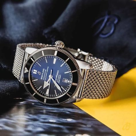 Breitling Superocean Heritage Automatic Breitling Superocean Heritage, Classy Street Style, Breitling Superocean, Diving Watch, Winter Outfits Men, Sea World, Dive Watches, Blue Ceramics, Watch Movement