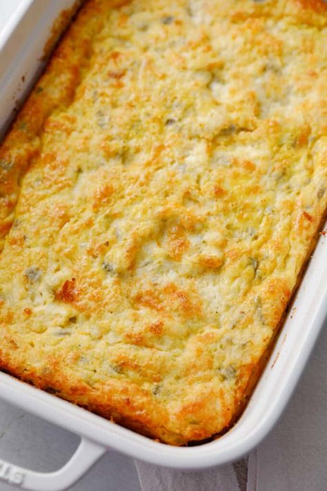 Green Chili Casserole Recipes, Chili Casserole Recipes, Chili Egg Casserole, Green Chili Egg Casserole, Green Chile Egg Casserole, Overnight Egg Casserole, Green Chili Casserole, Baked Breakfast Casserole, Chili Casserole