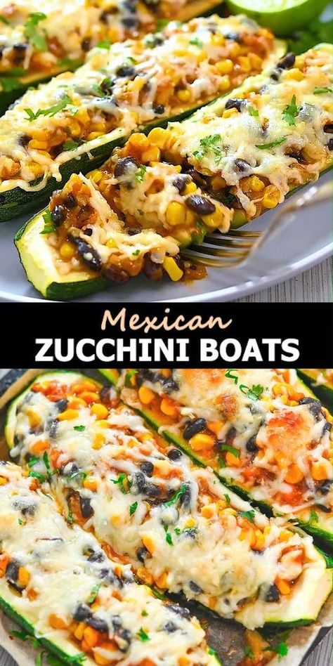 Mexican Zucchini Boats, Boat Recipes, Zucchini Boat, Mexican Zucchini, Zucchini Casserole, Summer Foods, Zucchini Boats, Indian Dessert, Food Chocolate