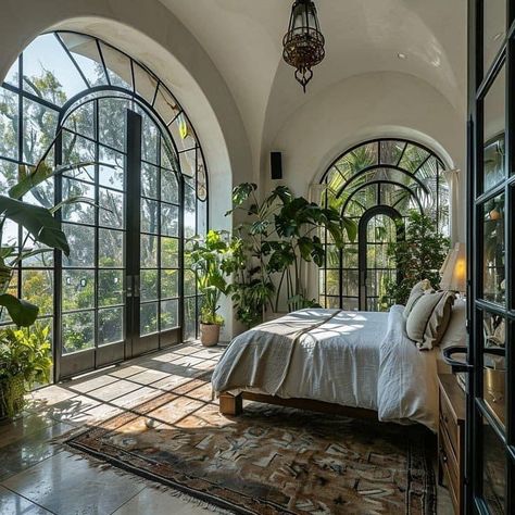 French House Bedroom, Taurus House Aesthetic, Huge Bedroom Aesthetic, Spanish Style Closet, Dream Master Bedrooms, Inside House Design, Hacienda Style Bedroom, Hacienda Bedroom, Earthy Homes