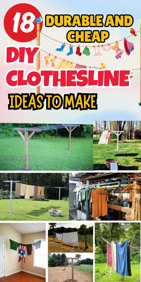 Dry your clothes in style with these creative clothesline designs. Easy to set up and eco-friendly! Clothesline Aesthetic, Clothesline Ideas Outdoor, Diy Clothes Line Outside, Clothes Lines Ideas Outdoor, Diy Clothesline Outdoor, Clothesline Ideas, Diy Clothesline, Solar Diy Projects, Clothesline Diy