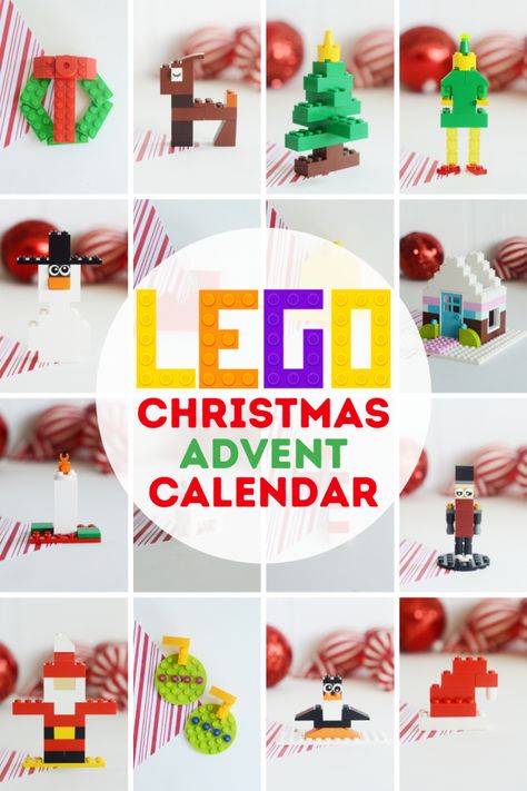 Christmas Calendar Ideas For Kids, Christmas Legos Ideas, Diy Kids Advent Calendar, Christmas Legos, Advent Calendar Activities For Kids, Lego Christmas Ideas, Advent Calendar Ideas Diy Kids, Diy Christmas Countdown For Kids, Christmas Lego Ideas