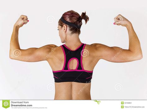 Woman Flexing, Ripped Back, Muscular Woman, Arm Muscles, Back Muscles, Flexing, Art Reference Photos, Muscles, Bodybuilding