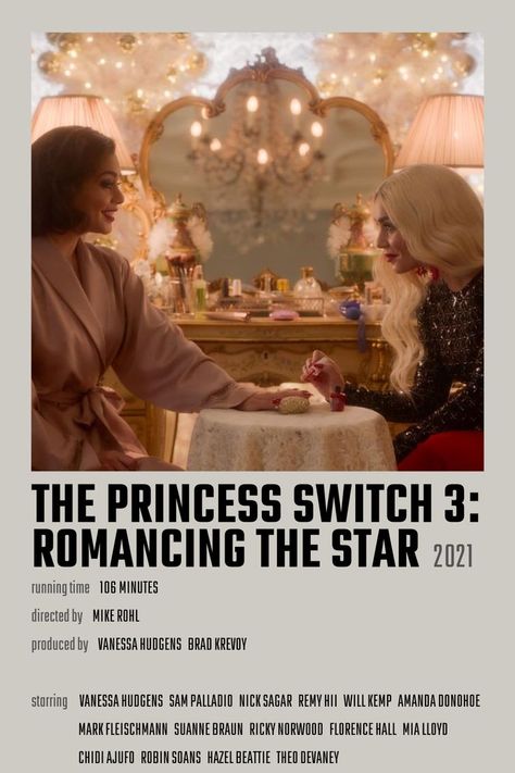 The Star Movie, The Princess Switch, Princess Switch, Winter Movies, Christmas Movies List, Xmas Movies, Christmas Watches, Girly Movies, Film Posters Minimalist